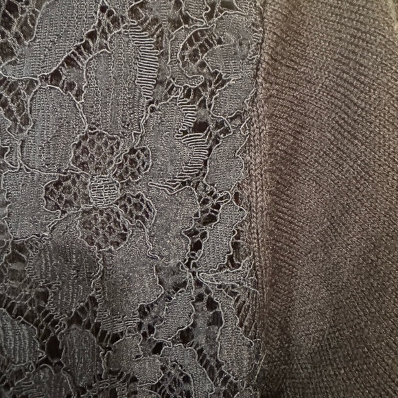 Rachel Riley Navy Sweater with Lace Inset - Picture 3 of 4